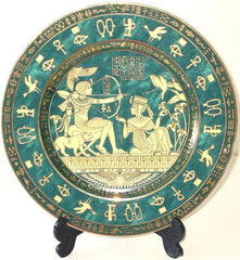 GREEN PORCELINE PLATE